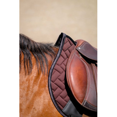 Tapis de selle Equithème Impulsion Marron