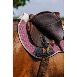 Tapis de selle Equithème Dinard Vieux rose