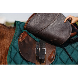 Zadeldoek Riding World School Donkergroen