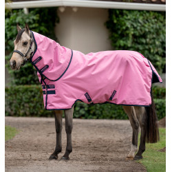 Couverture Horseware Amigo Ripstop 900D Plus Poney Turnout 200g Rose / rose / marine
