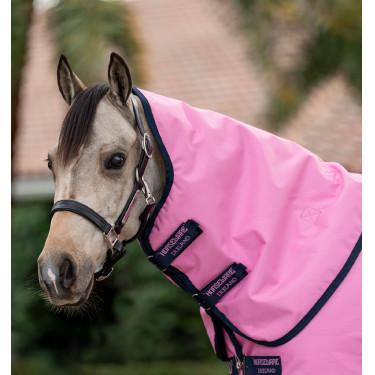 Couverture Horseware Amigo Ripstop 900D Plus Poney Turnout 200g Rose / rose / marine