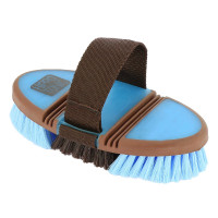 Brosse nylon Hippotonic Softgrip flexible Choco / ciel Marron