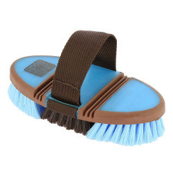 Brosse nylon Hippotonic Softgrip flexible Choco / ciel Marron Brosse nylon Hippotonic Softgrip flexible Choco / ciel Marron