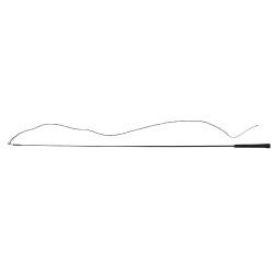Massieve polyamide longeerzweep WHIP & GO Zwart