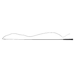 Massieve polyamide longeerzweep WHIP & GO Zwart