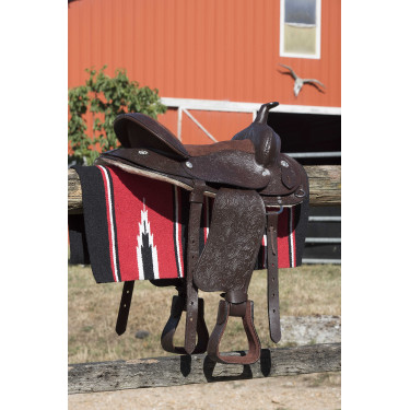 Tapis Westride Navajo coton/acrylique Rouge / noir / blanc Tapis Westride Navajo coton/acrylique Rouge / noir / blanc