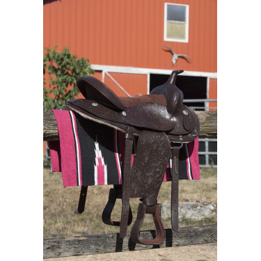 Westride Navajo Teppich Baumwolle/Acryl Roze / zwart / wit