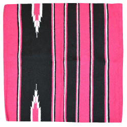 Tapis Westride Navajo coton/acrylique Rose / noir / blanc