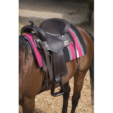 Westride Navajo Teppich Baumwolle/Acryl Roze / zwart / wit