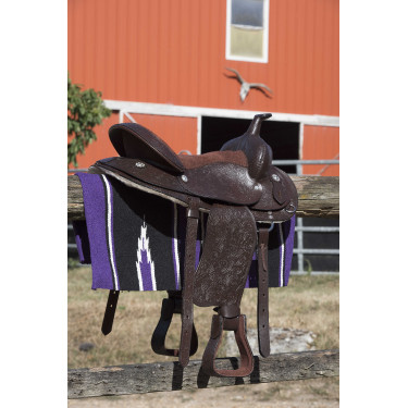 Westride Navajo Teppich Baumwolle/Acryl Violet / zwart / wit