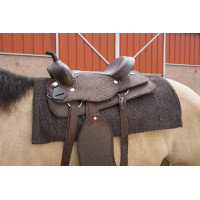 Tapis Westride Navajo coton/acrylique uni Marron Tapis Westride Navajo coton/acrylique uni Marron