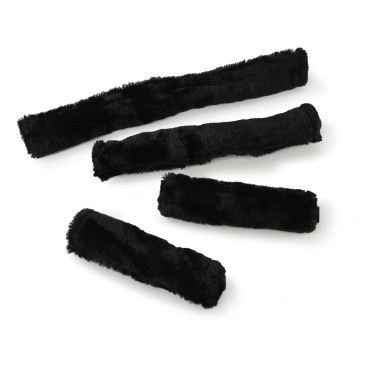 Set hoes voor synthetisch halster Zwart