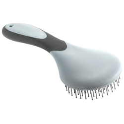 Brosse à crinière PVC Gris / noir