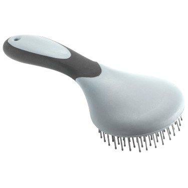Brosse à crinière PVC Gris / noir