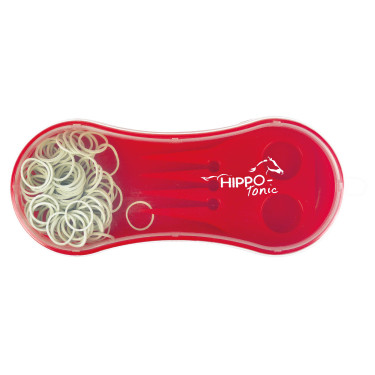 Vlechtborstel Hippo-Tonic Rood