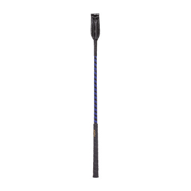 Cravache Fleck claquette vernis 55 cm Bleu / noir