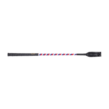 Fleck zweep lakleer 55 cm Rood / wit / blauw