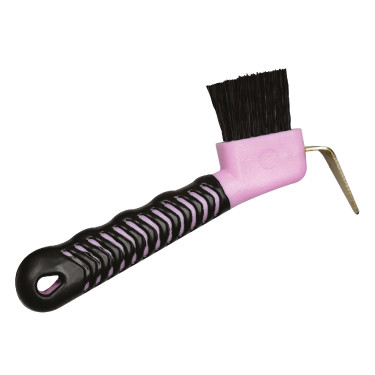 Hoefkrabber Soft Hand Roze / zwart Hoefkrabber Soft Hand Roze / zwart