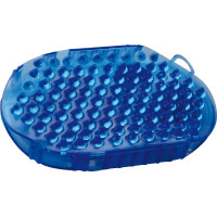 Gant double face étrille et massage Bleu roi