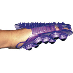 Gant double face étrille et massage Violet Gant double face étrille et massage Violet