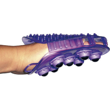 Gant double face étrille et massage Violet Gant double face étrille et massage Violet