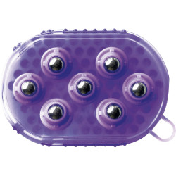 Gant double face étrille et massage Violet Gant double face étrille et massage Violet