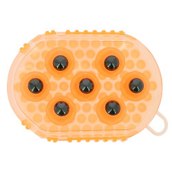 Gant double face étrille et massage Orange Gant double face étrille et massage Orange