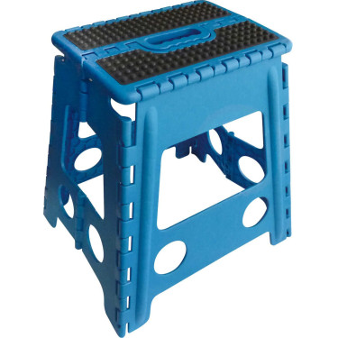 Tabouret-marchepied pliant Hippo-Tonic Grip Turquoise Bleu Tabouret-marchepied pliant Hippo-Tonic Grip Turquoise Bleu