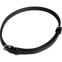 Lanière 9 mm pour muserolle combinée Eric Thomas Pro Noir