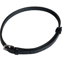 Lanière 9 mm pour muserolle combinée Eric Thomas Pro Noir Lanière 9 mm pour muserolle combinée Eric Thomas Pro Noir