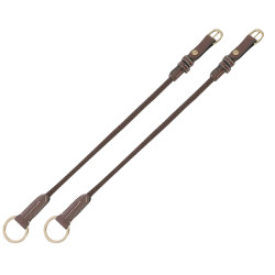 Montants de releveur cuir/corde Eric Thomas Pro Havane Marron