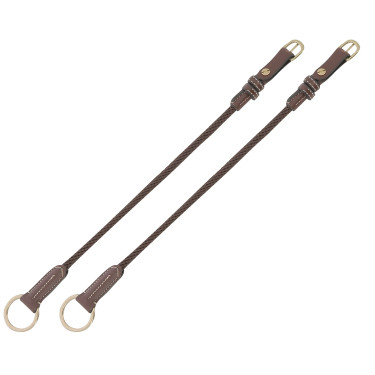 Montants de releveur cuir/corde Eric Thomas Pro Havane Marron