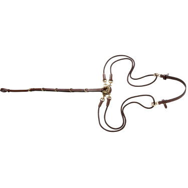 Katrolhoofdstel Eric Thomas Pro Havana Bruin Katrolhoofdstel Eric Thomas Pro Havana Bruin