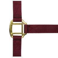 Licol nylon doublé cuir Norton Bordeaux