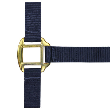 Licol nylon doublé cuir Norton Bleu marine