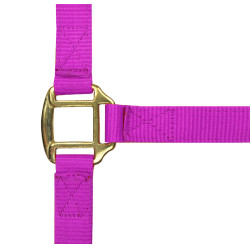 Nylon halster met lederen voering Norton Fuchsia Roze