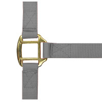 Licol nylon doublé cuir Norton Gris clair