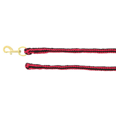Longe d'attache polypropylène Soft Framboise / noir Rouge