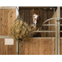 Filet à foin coton avec anneaux Bleu