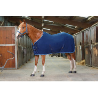 Chemise polaire Riding World avec sursangles croisées 230g Marine / bleu ciel