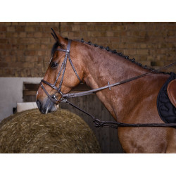 Enrênement caoutchouc Riding World Havane Marron