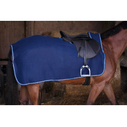 Couvre-reins Riding World polaire Marine / bleu ciel