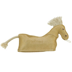 Lederpferd Diego & Louna für Hunde Natuurlijk Bruin