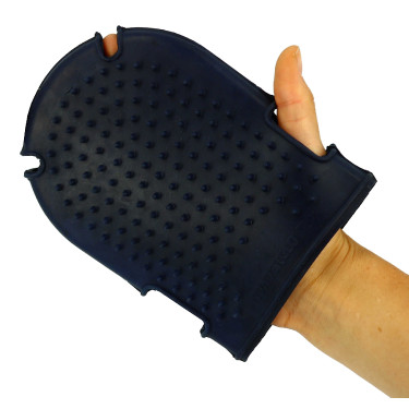 Gant étrille + brosse Bleu marine Gant étrille + brosse Bleu marine