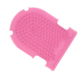 Handschoen met borstel + roskam Roze