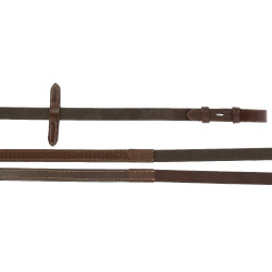 Rênes Hunter Norton Pro 16 mm Havane Marron