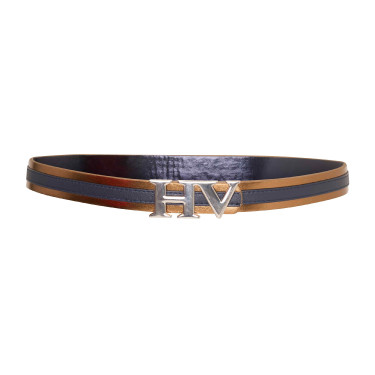 Ceinture HV Polo Isabelle Marine / marron Bleu