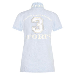 Polo Favouritas EQ HV Polo Cloud melange Blauw Polo Favouritas EQ HV Polo Cloud melange Blauw
