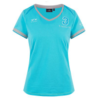 T-shirt Favouritas Tech manche courte HV Polo Bleu turquoise