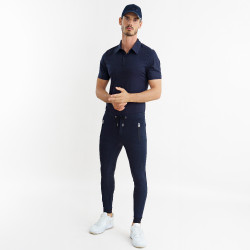 Euro-Star Athleisuremen FullGrip heren rijbroek Marineblauw
